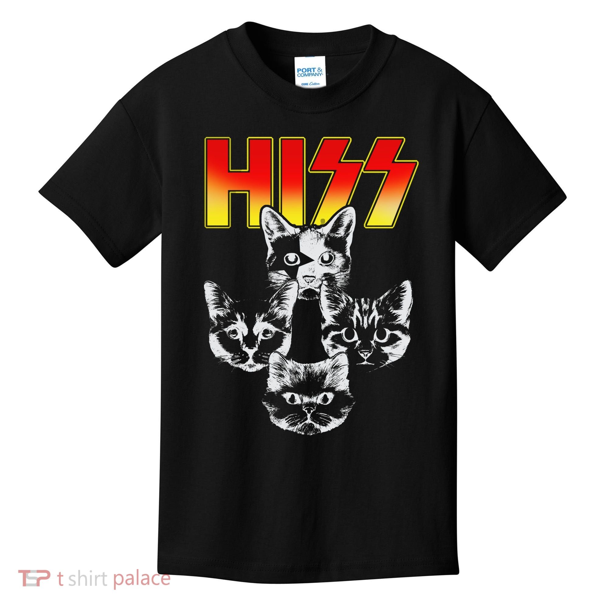 Hiss Music Cat Band Kids T-Shirt