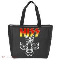 Hiss Music Cat Band Tote Bag thumb 0