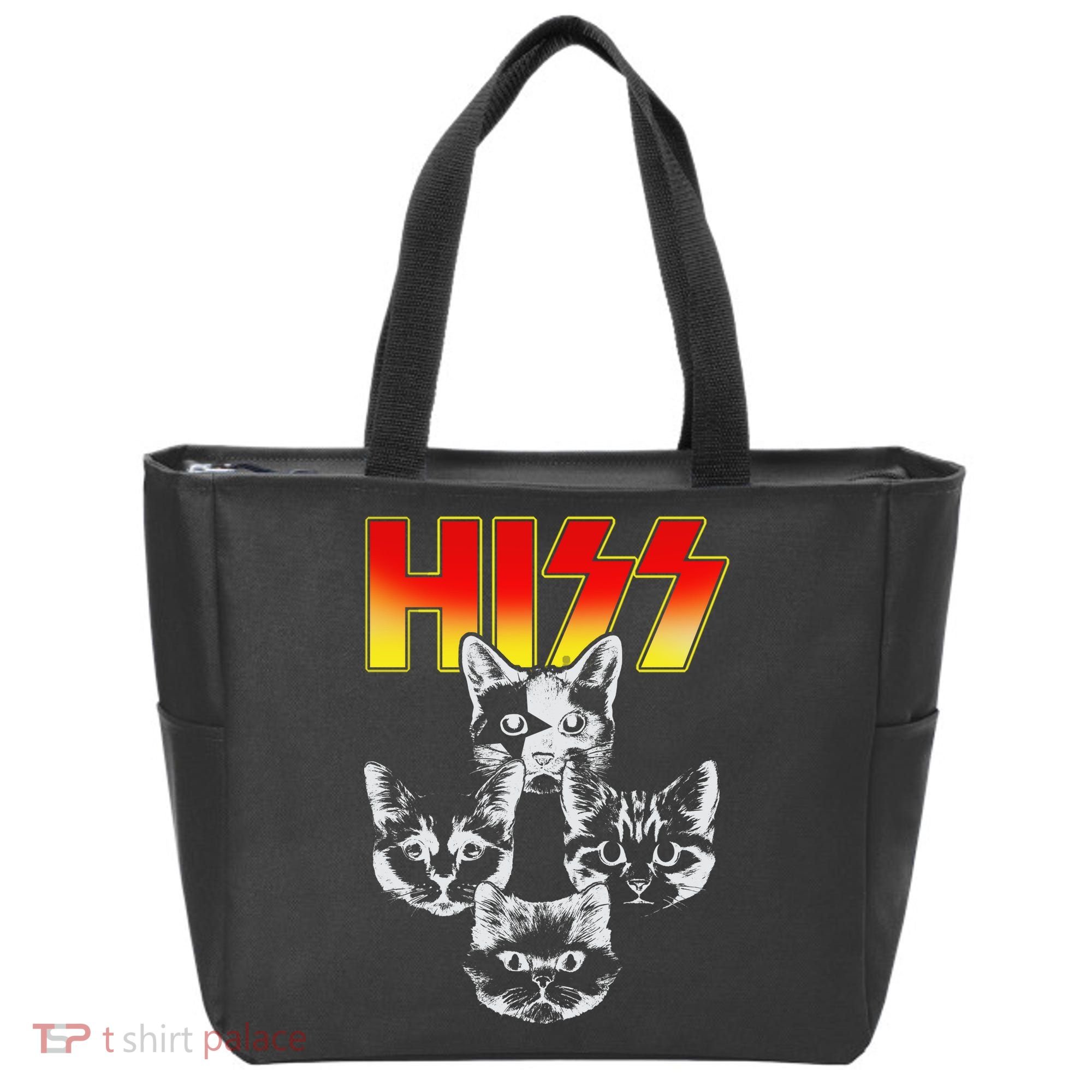 Hiss Music Cat Band Tote Bag