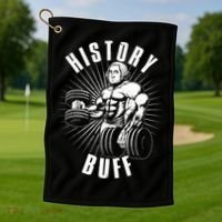 History Buff Funny George Washington Golf Towel thumb 1