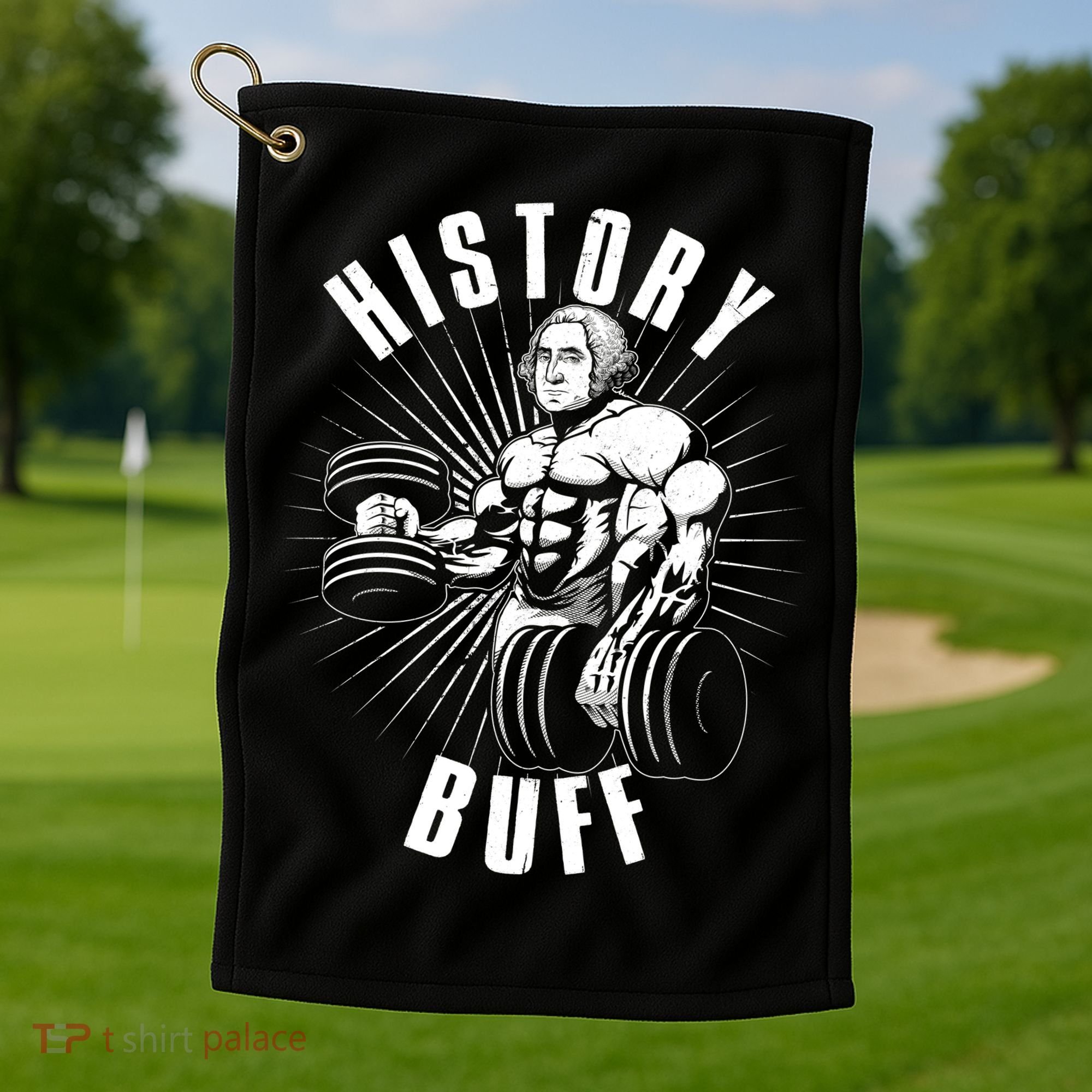 History Buff Funny George Washington Golf Towel