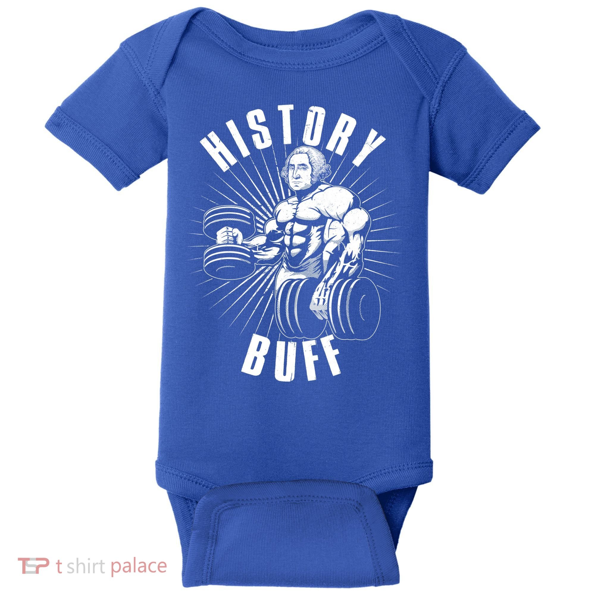 History Buff Funny George Washington Baby Bodysuit