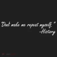 History Don't Make Me Repeat Myself Golf Towel thumb 3