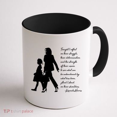 History Makers Kamala Harris And Ruby Bridges Coffee Mug back