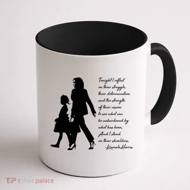History Makers Kamala Harris And Ruby Bridges Coffee Mug back