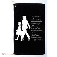 History Makers Kamala Harris And Ruby Bridges Golf Towel thumb 0