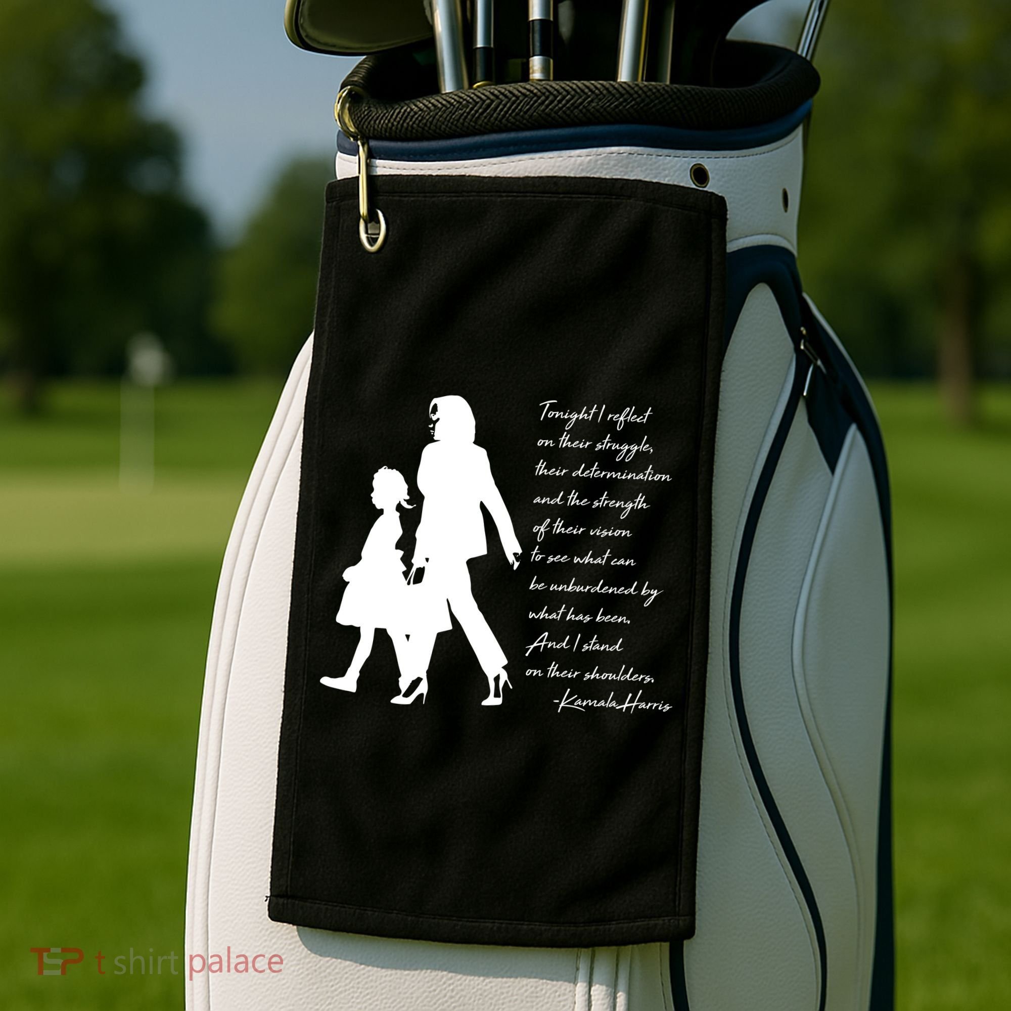 History Makers Kamala Harris And Ruby Bridges Golf Towel