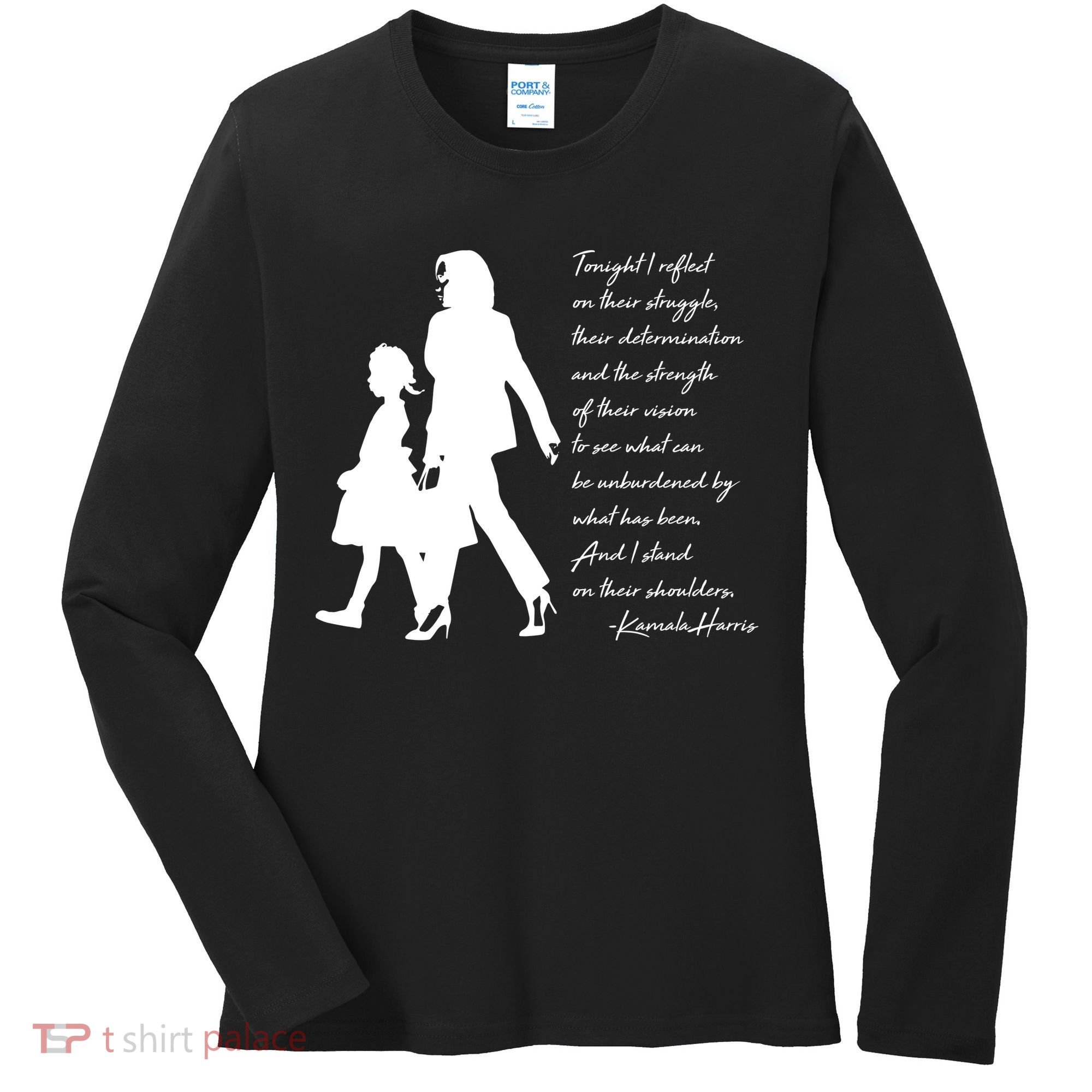 History Makers Kamala Harris And Ruby Bridges Women's Long Sleeve Shirt