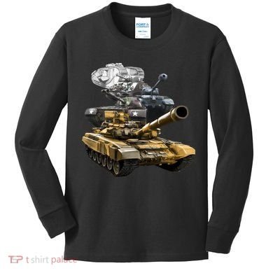 History of The Army Tank Kids Long Sleeve Shirt