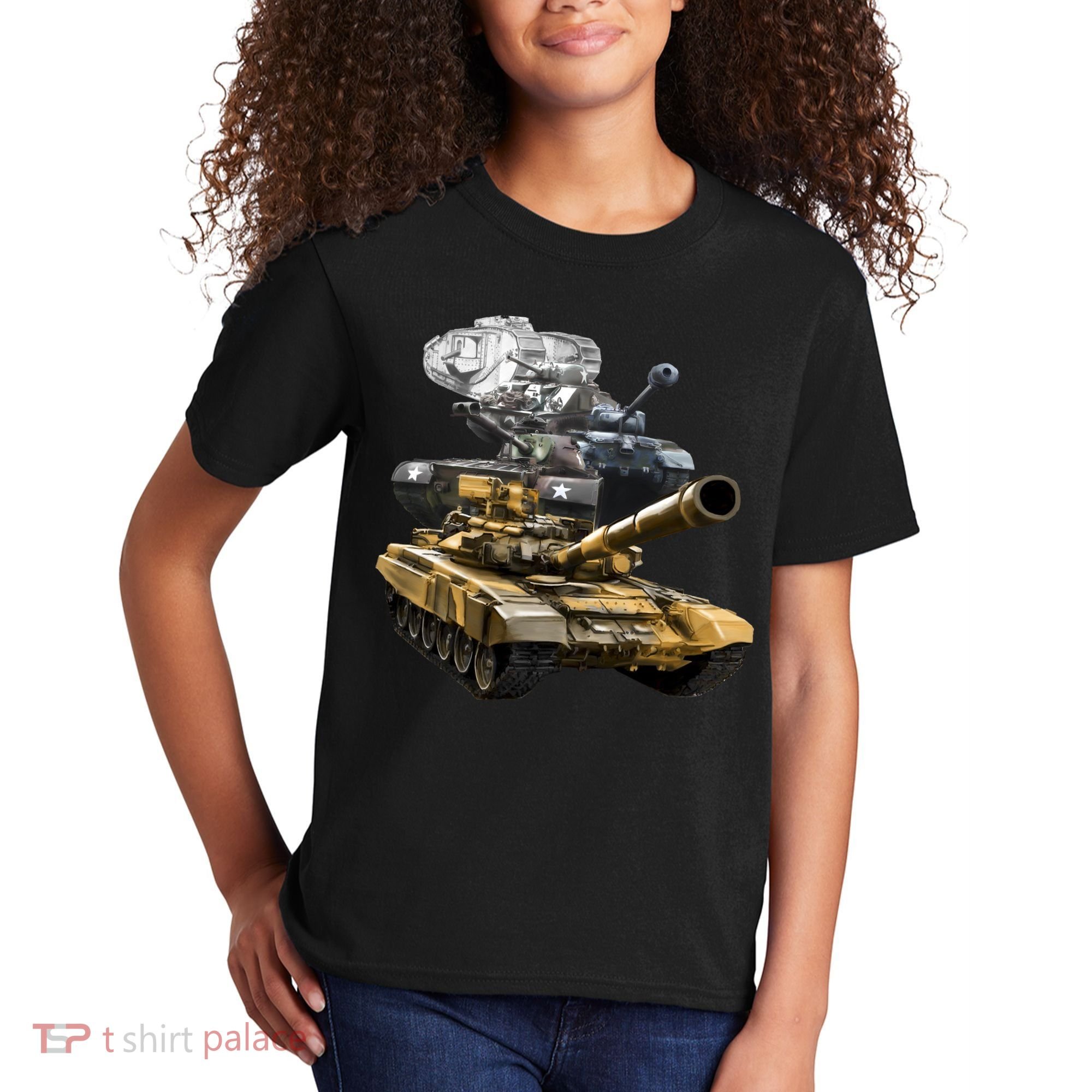 History of The Army Tank Kids T-Shirt