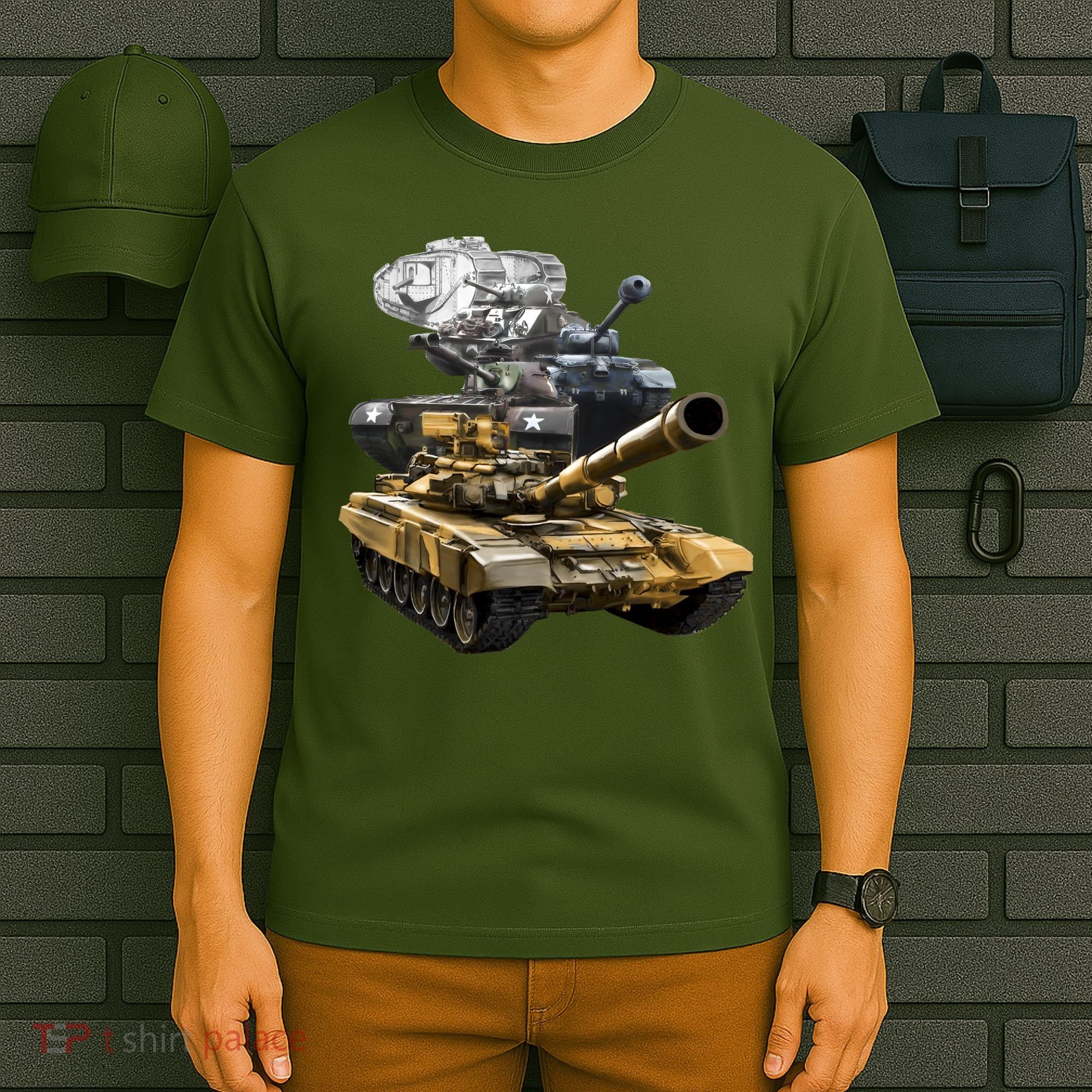 History of The Army Tank T-Shirt