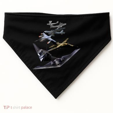History Of The Bomber Plane Air Force USA-Made Doggie Bandana