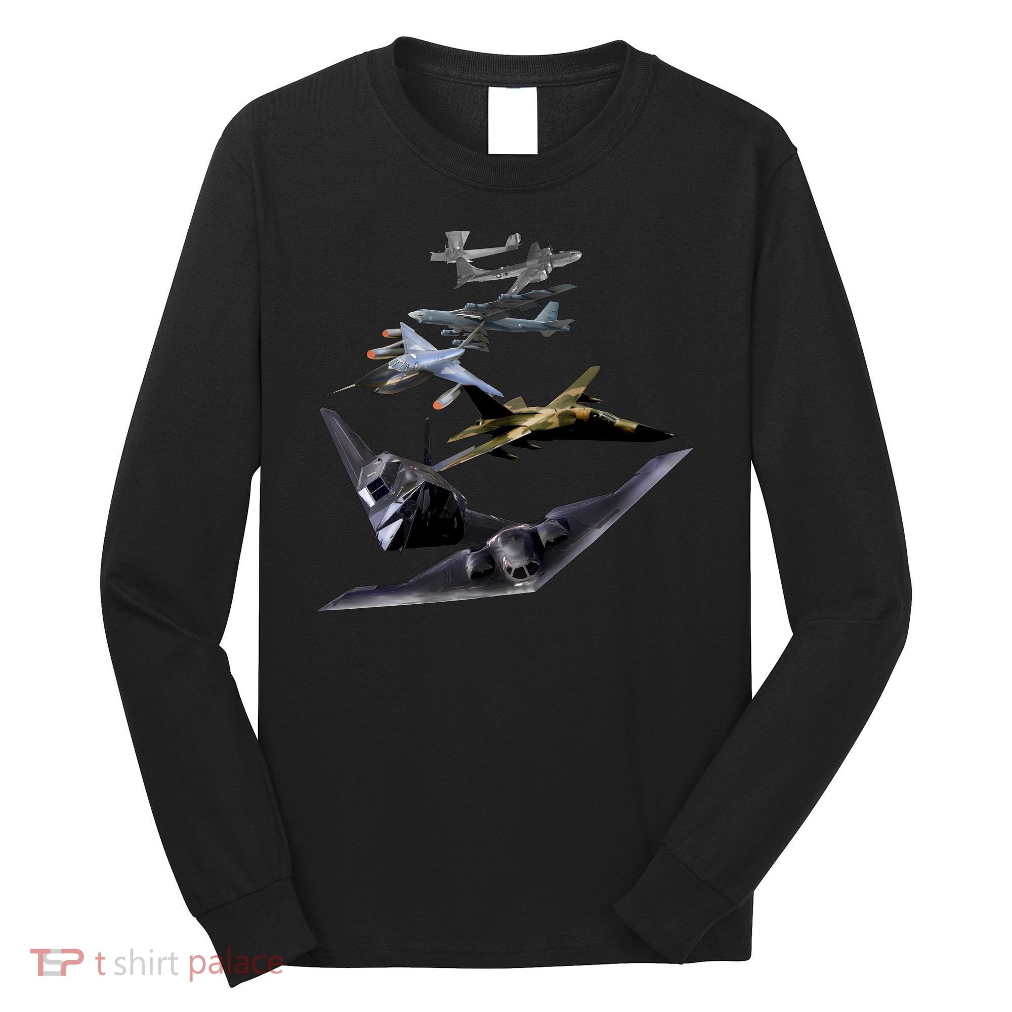 History Of The Bomber Plane Air Force Long Sleeve Shirt