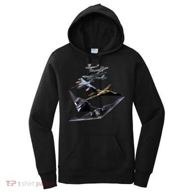 History Of The Bomber Plane Air Force Women's Hoodie