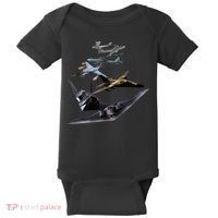 History Of The Bomber Plane Air Force Baby Bodysuit thumb 0