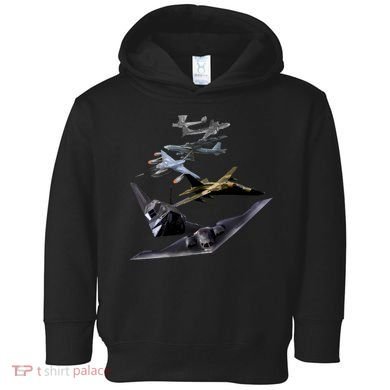 History Of The Bomber Plane Air Force Toddler Hoodie
