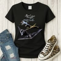 History Of The Bomber Plane Air Force Women's T-Shirt thumb 3
