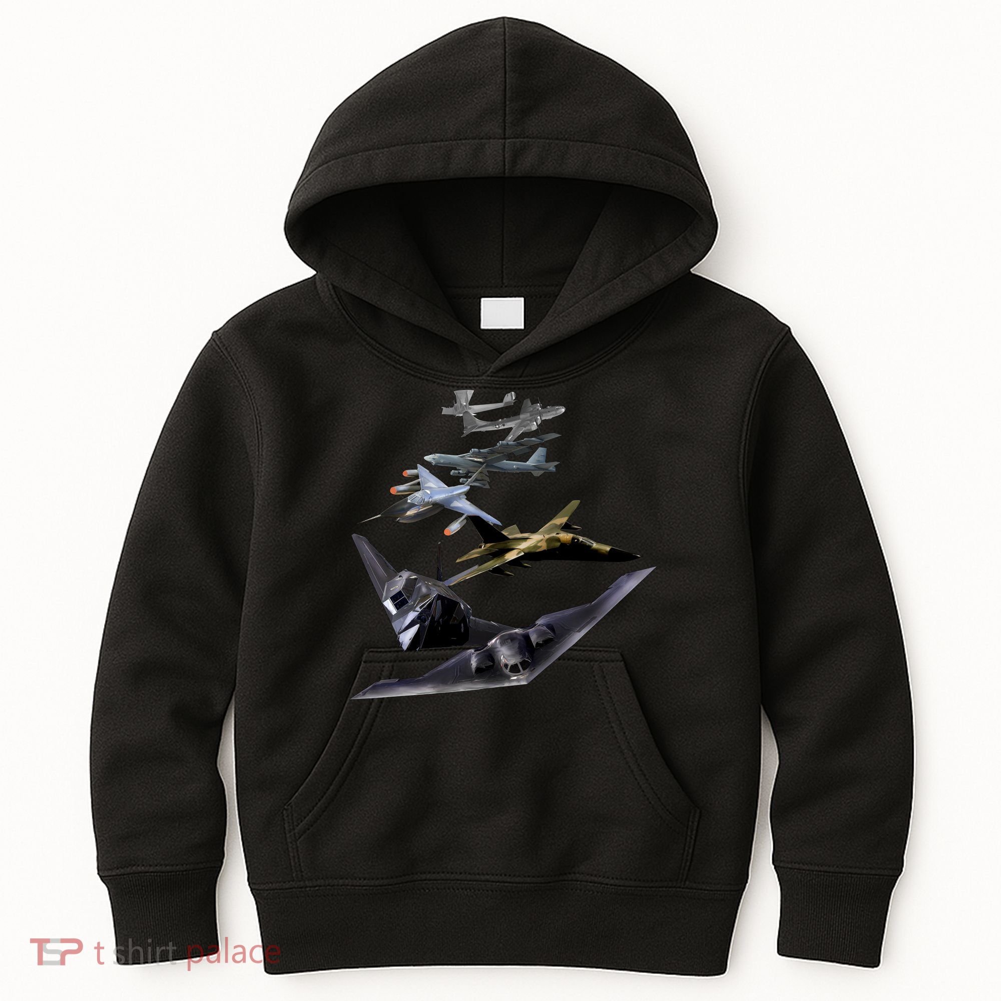 History Of The Bomber Plane Air Force Kids Hoodie
