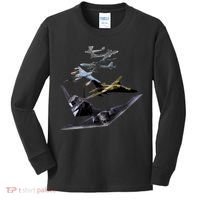 History Of The Bomber Plane Air Force Kids Long Sleeve Shirt thumb 0