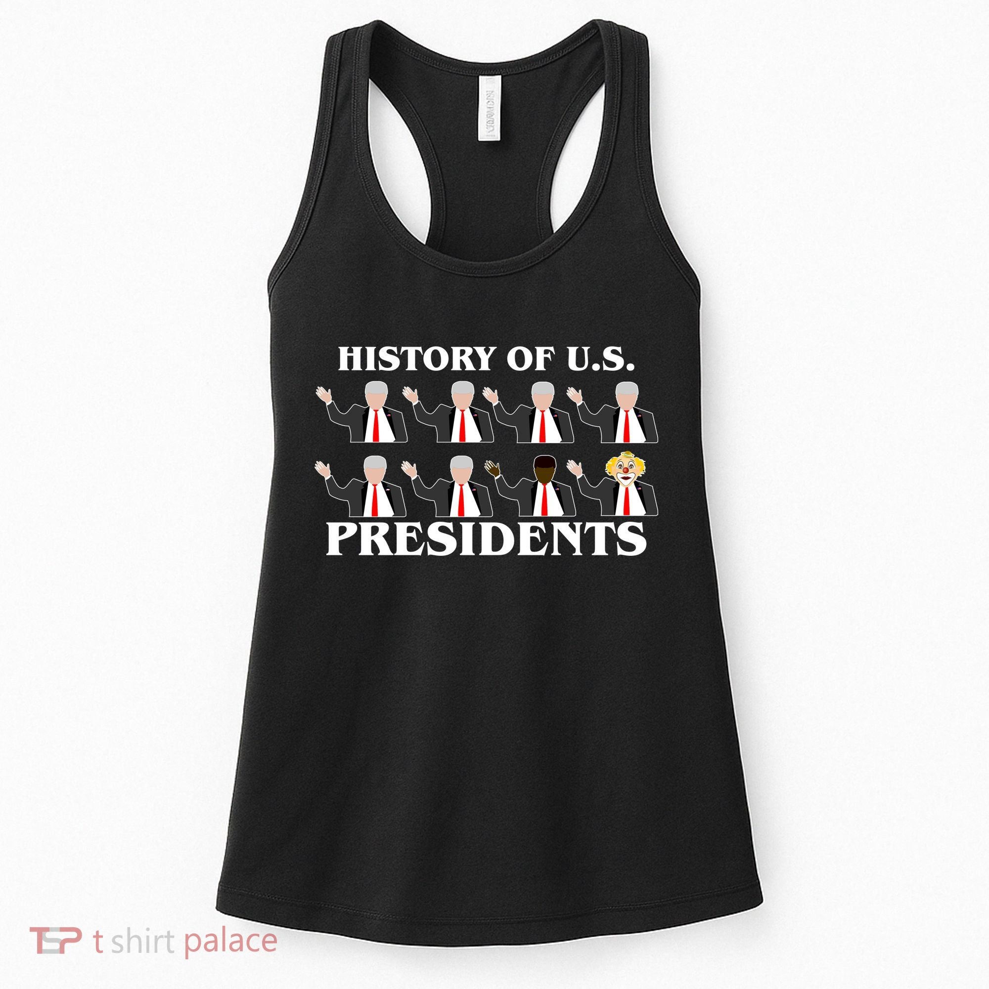 History of U.S. Presidents Anti Trump Clown Women's Tank Top