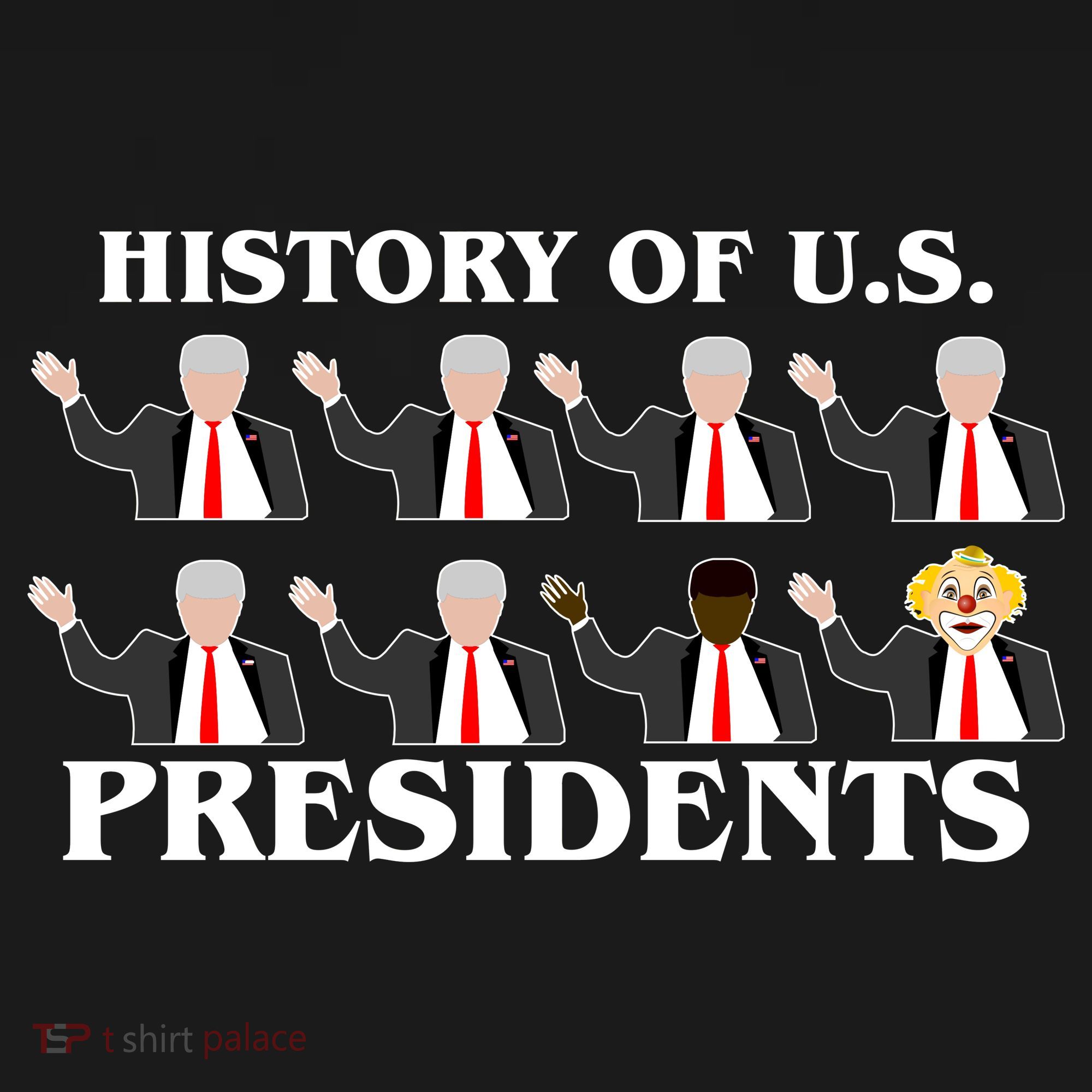 History of U.S. Presidents Anti Trump Clown Women's Tank Top