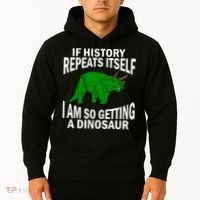 History Repeating Dinosaur Hoodie thumb 2