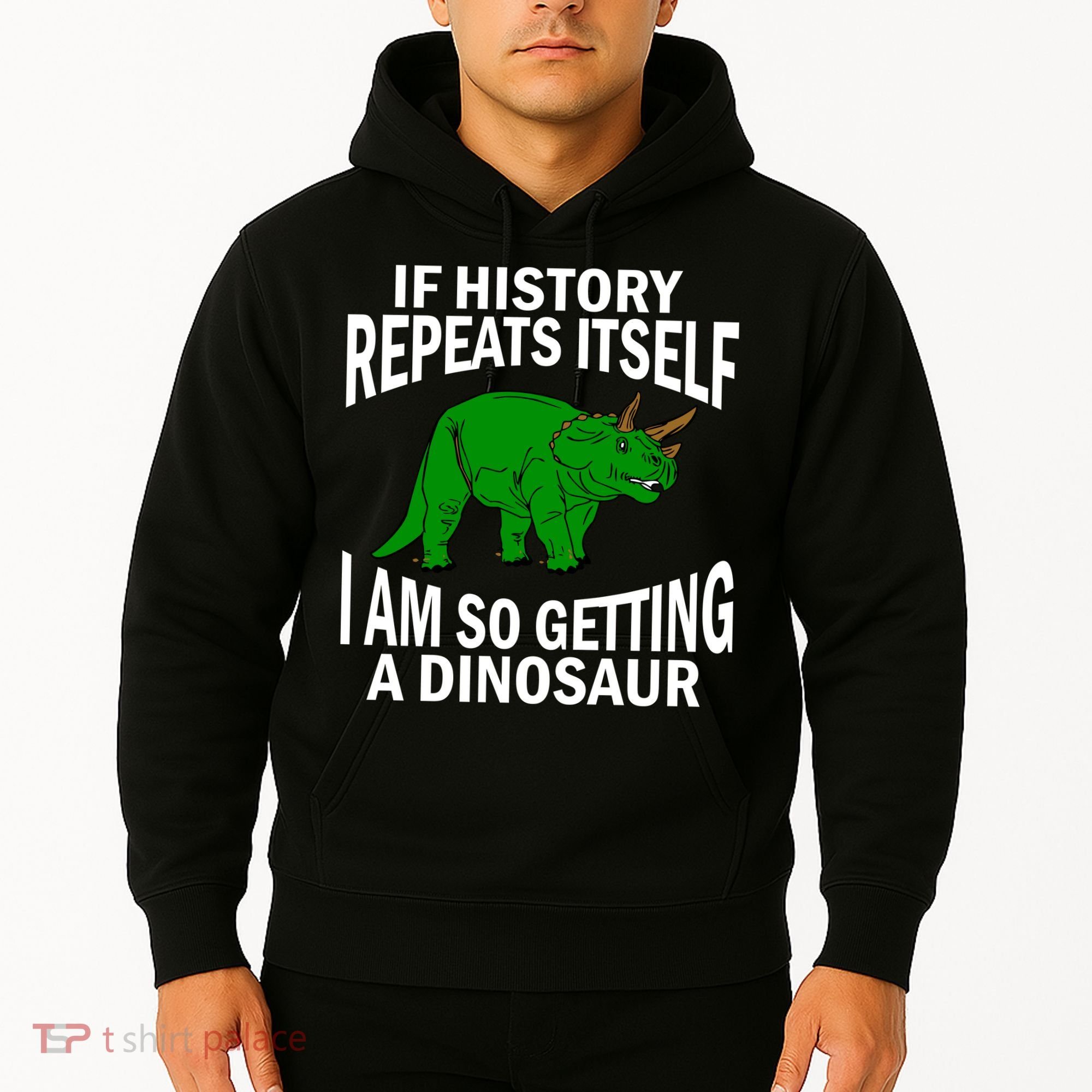 History Repeating Dinosaur Hoodie