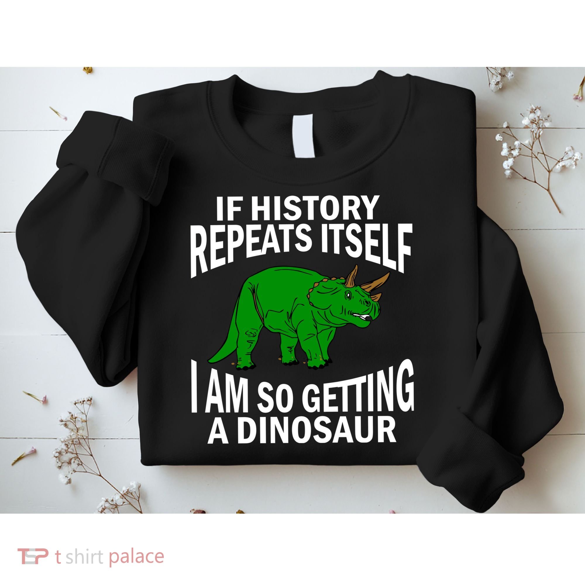 History Repeating Dinosaur Sweatshirt
