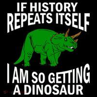 History Repeating Dinosaur Baby Bodysuit thumb 2
