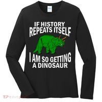History Repeating Dinosaur Women's Long Sleeve Shirt thumb 0