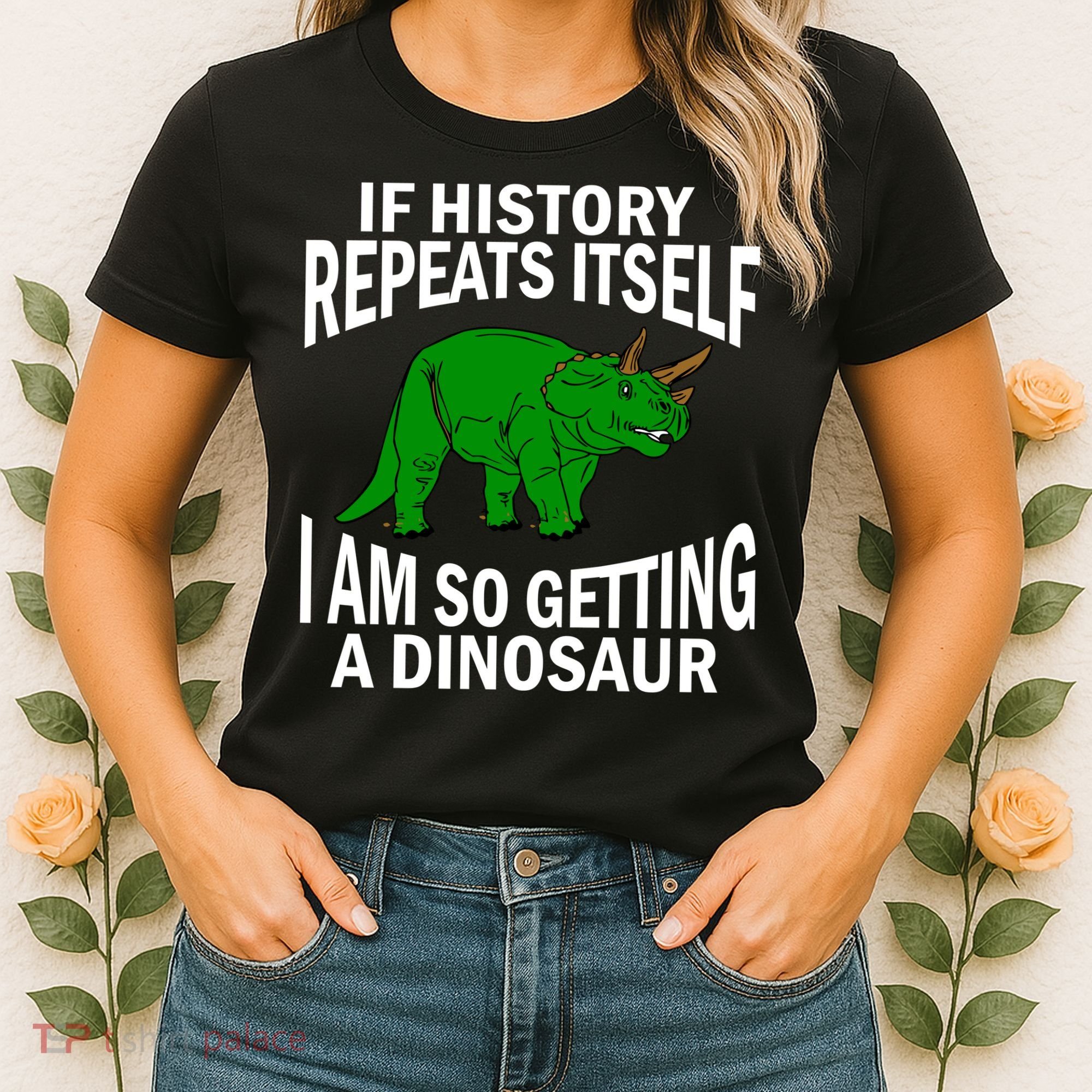 History Repeating Dinosaur Women's T-Shirt