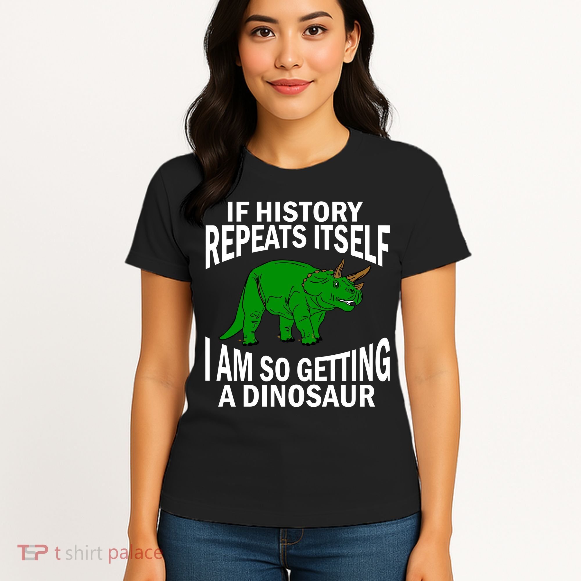 History Repeating Dinosaur Women's T-Shirt