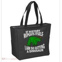 History Repeating Dinosaur Tote Bag thumb 2