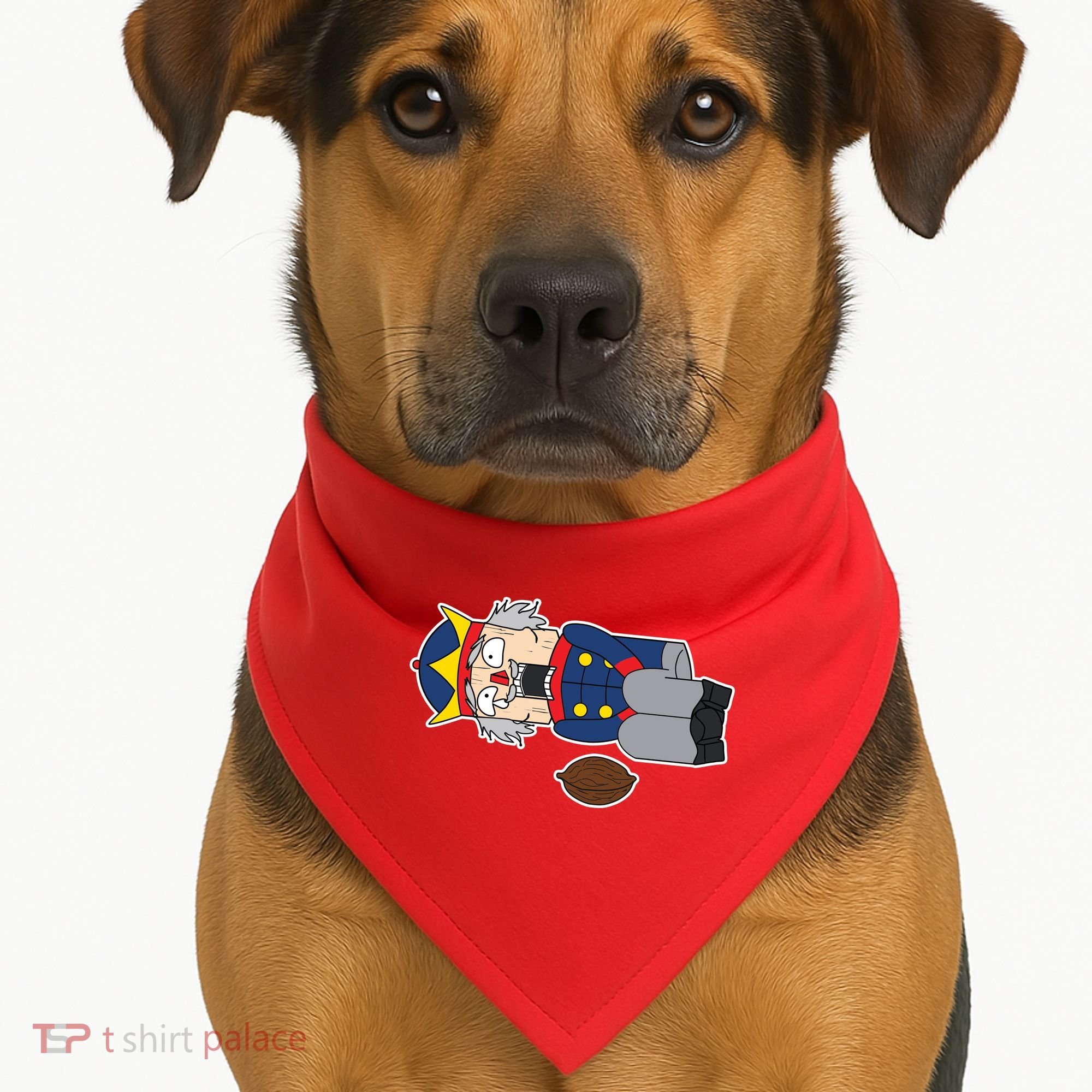 Hit In The Nutcracker Christmas USA-Made Doggie Bandana