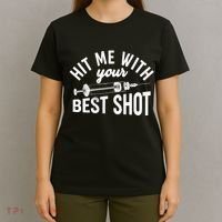 Hit Me With Your Best Shot Funny Vaccinated T-Shirt thumb 4