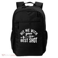 Hit Me With Your Best Shot Funny Vaccinated Backpack thumb 0