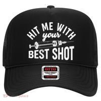 Hit Me With Your Best Shot Funny Vaccinated Hat thumb 0