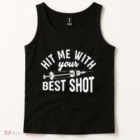 Hit Me With Your Best Shot Funny Vaccinated Tank Top thumb 2