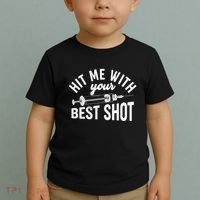 Hit Me With Your Best Shot Funny Vaccinated Toddler T-Shirt thumb 2