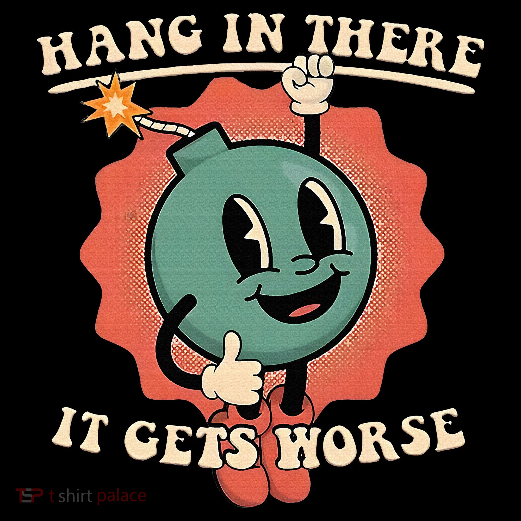Hang In There It Gets Worse Existential Dread Pajama Set
