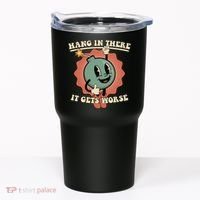 Hang In There It Gets Worse Existential Dread Cartoon Bomb Tumbler thumb 0