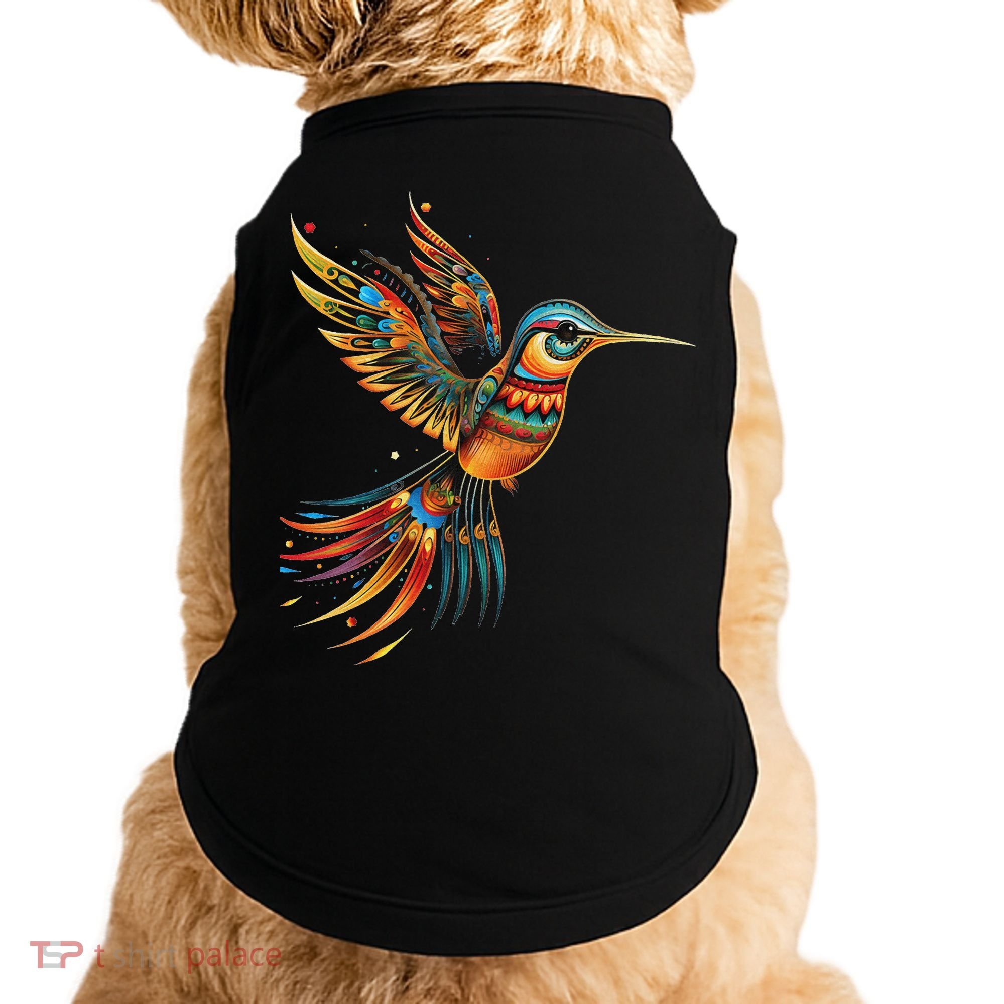Hummingbird Indian Tribal Art Indian Indigenous Doggie Tank
