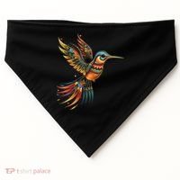 Hummingbird Indian Tribal Art Indian Indigenous USA-Made Doggie Bandana thumb 0