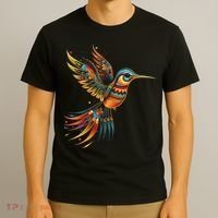 Hummingbird Indian Tribal Art Indian Indigenous T-Shirt thumb 3