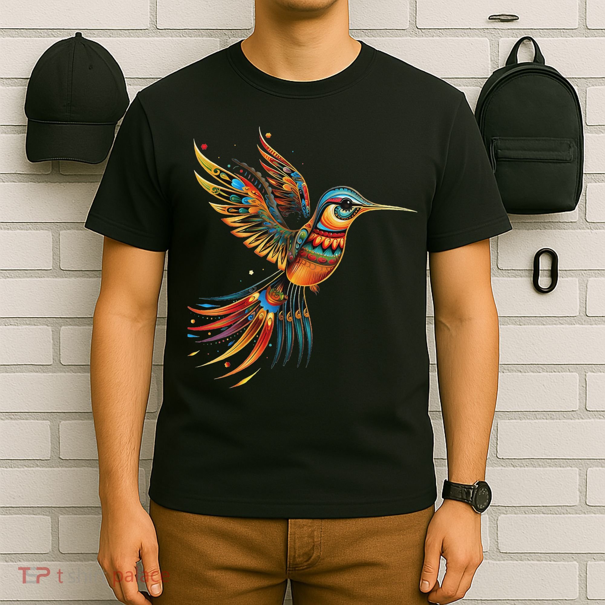 Hummingbird Indian Tribal Art Indian Indigenous T-Shirt