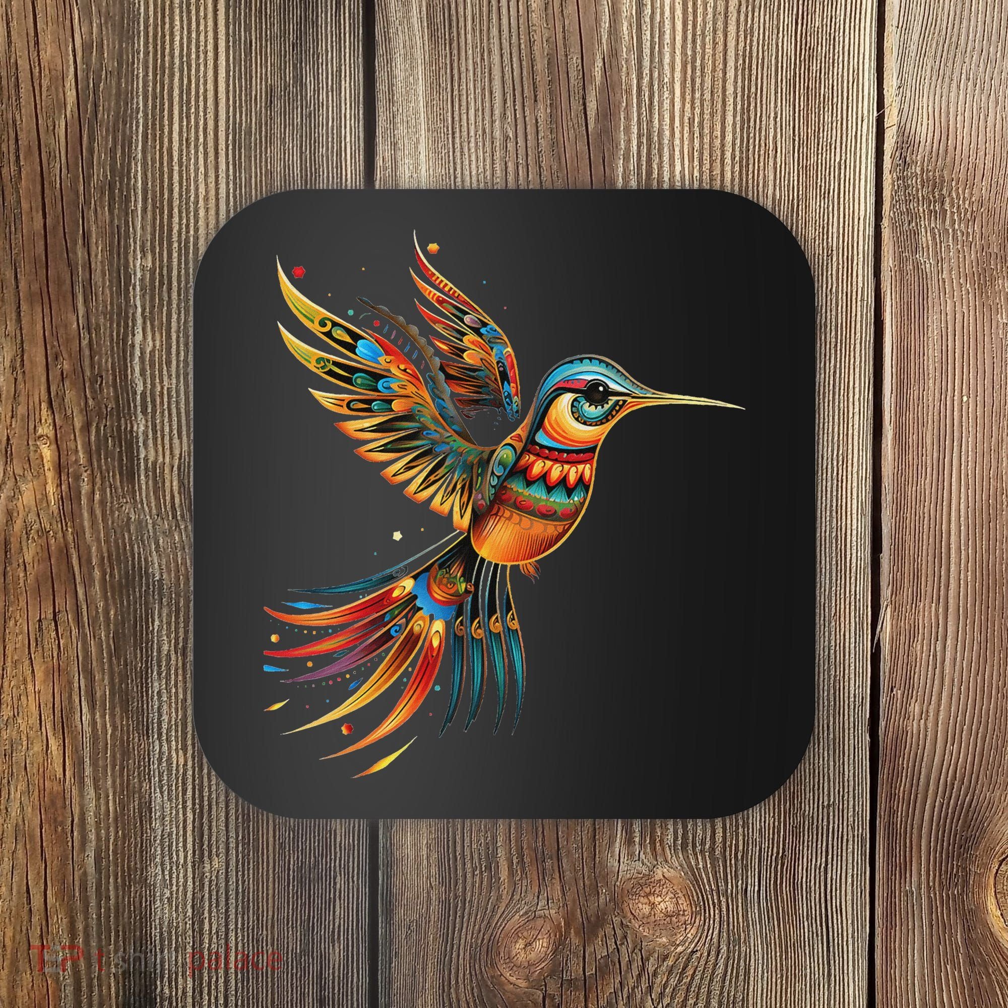Hummingbird Indian Tribal Art Indian Indigenous Coaster