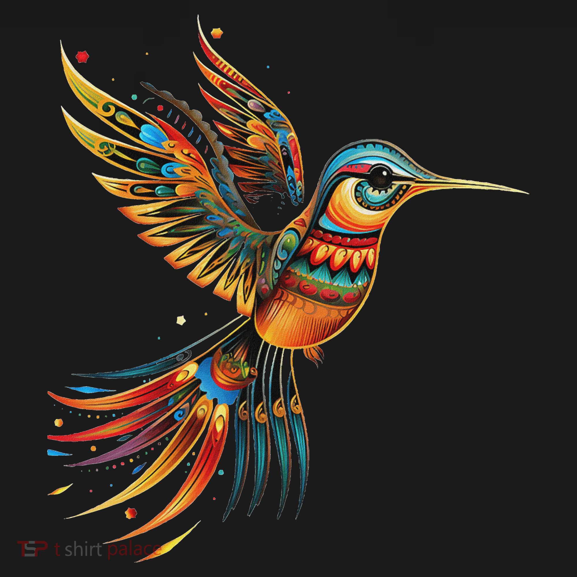 Hummingbird Indian Tribal Art Indian Indigenous Women's Hoodie