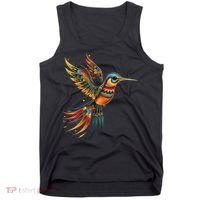 Hummingbird Indian Tribal Art Indian Indigenous Tank Top thumb 0
