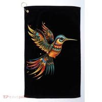 Hummingbird Indian Tribal Art Indian Indigenous Golf Towel thumb 0