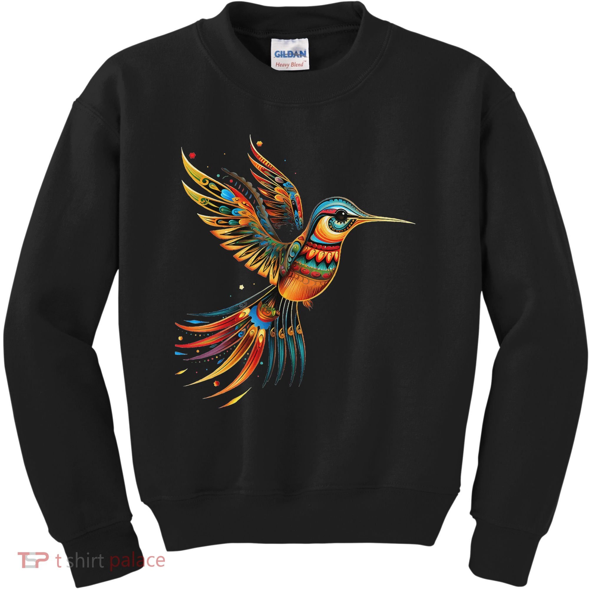 Hummingbird Indian Tribal Art Indian Indigenous Kids Sweatshirt
